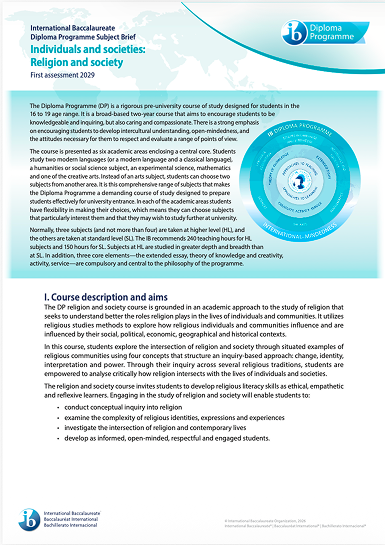 World religions subject brief cover
