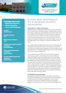 Adoption of DP courses school-wide case study